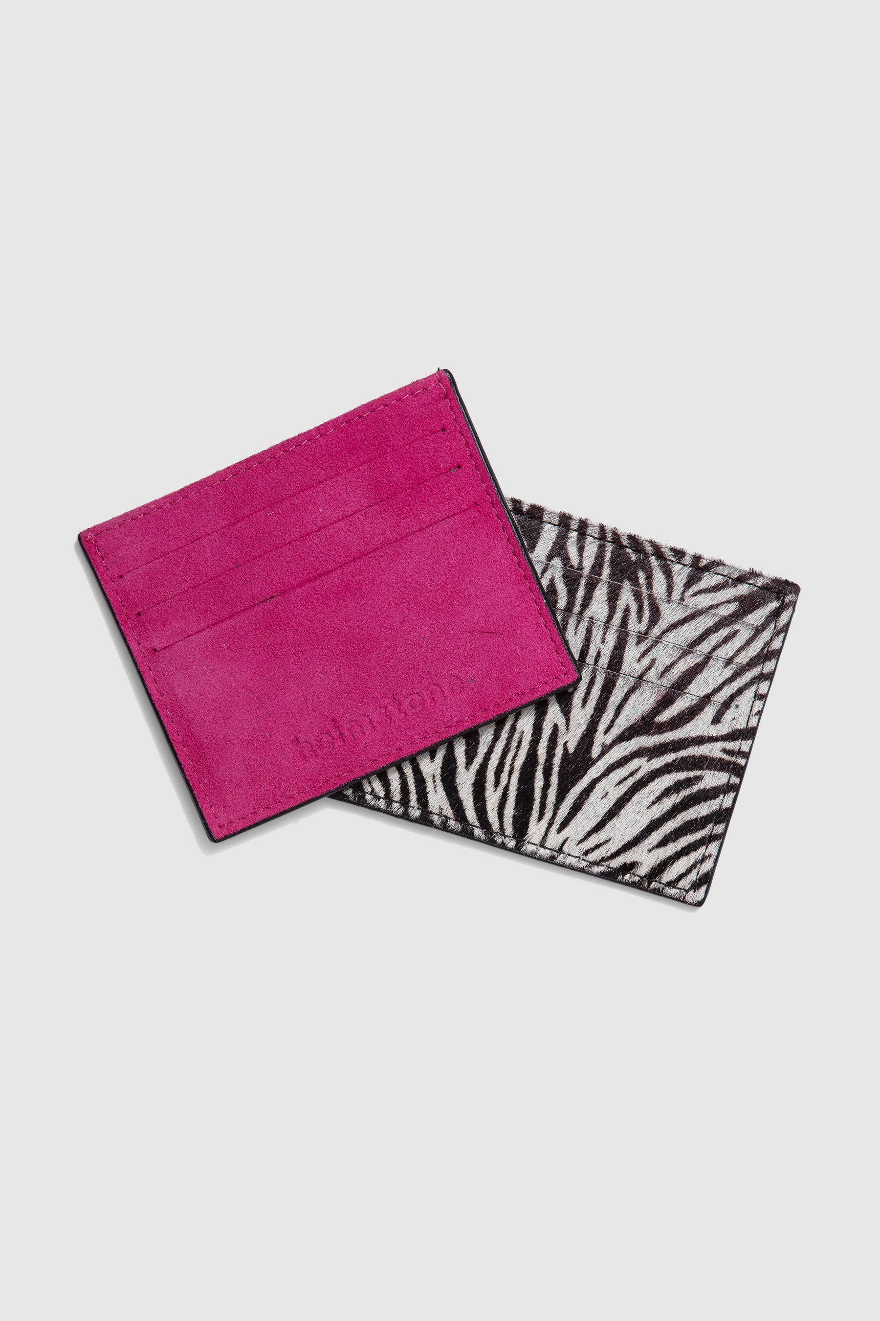 The Minis - Card holder in Zebra leather